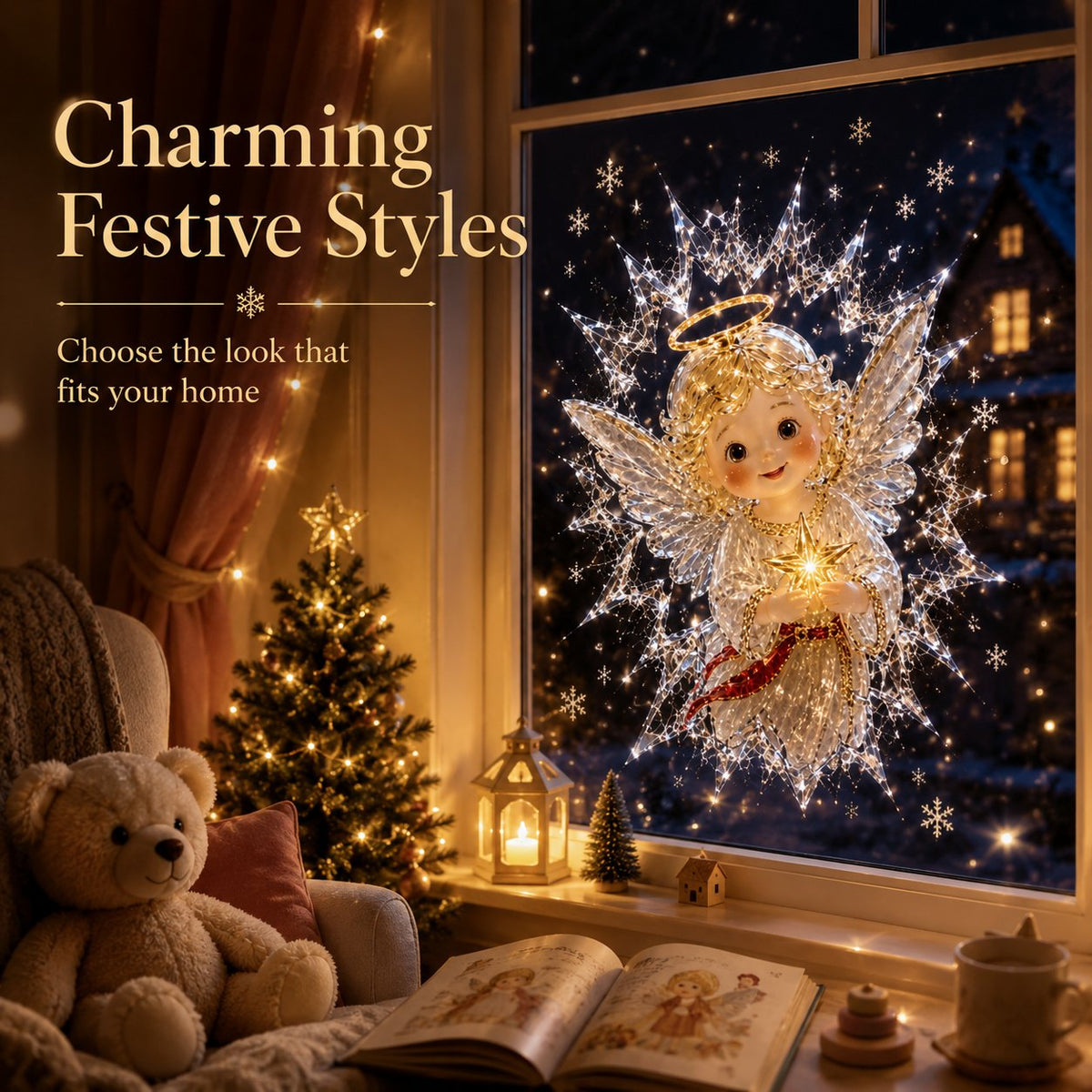 2026 Christmas Window Decals